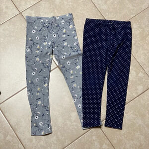 Oshkosh b’gosh & Old navy girls Floral Leggings size 5